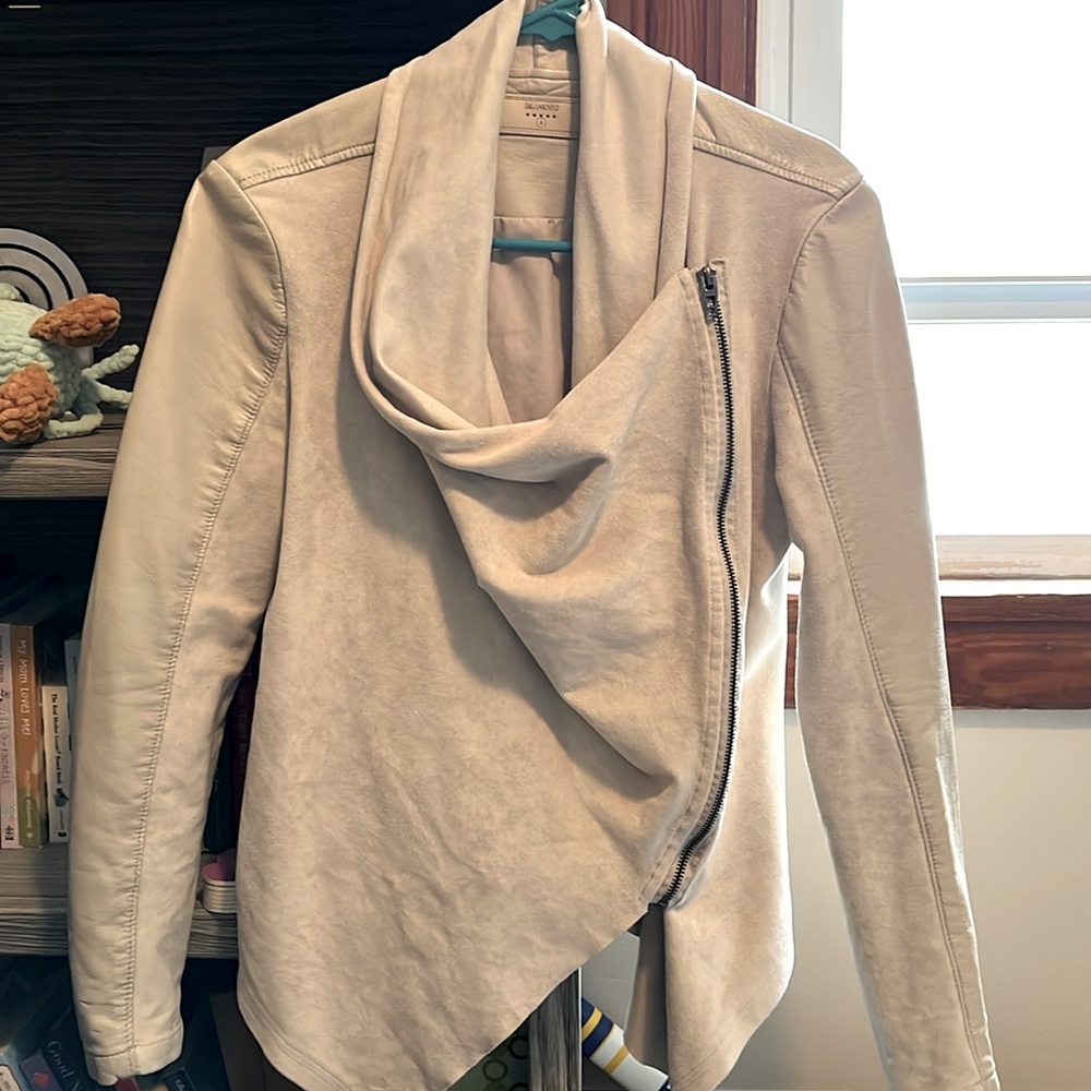 Leather/suede moto jacket